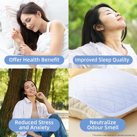 Tamaray Negative Ion Pillow Cover (40x50cm) - BLUE