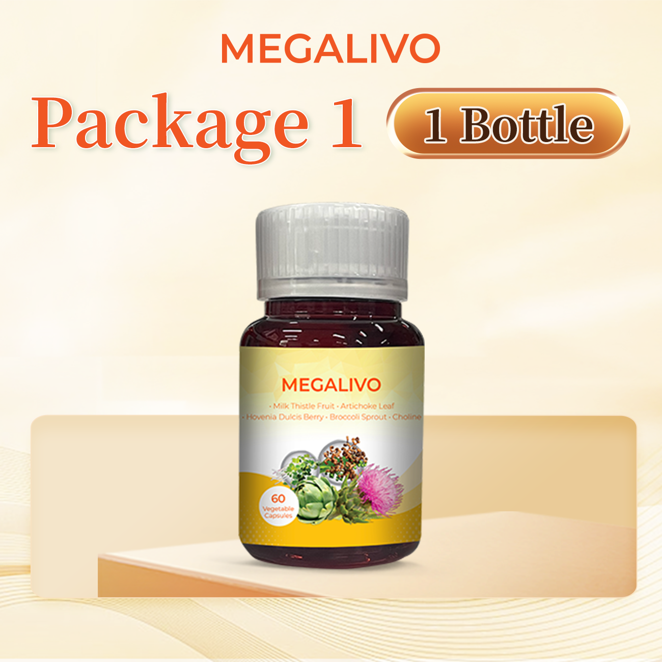 MEGALIVO MILK THISTLE, ARTICHOKE, BROCCOLI SPROUT EXTRACT AND CHOLINE
