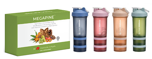 Free (free gift)  满RM688 送：Shaker + Megapine 30’ Blister Pack x1